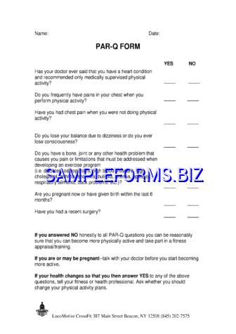 PAR q FORM pdf free